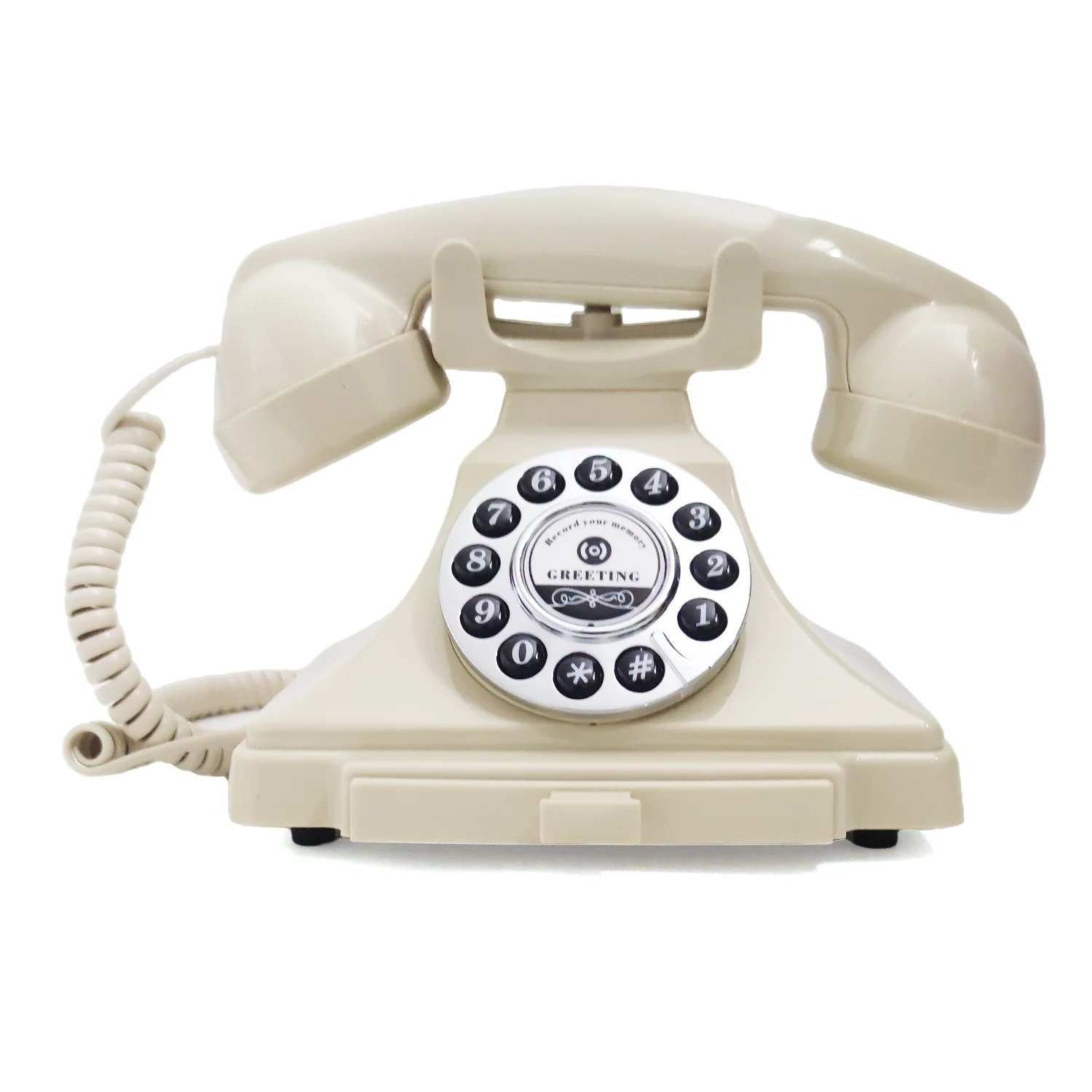Wedding Phone Audio Retro Guestbook Rotary Style Antique Telephone Recording Guest Book Message Voice Recorder For Wedding Party