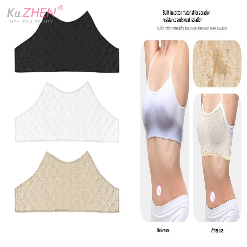 1 Stück schweißabsorbierende BH-Träger aus Baumwolle, schnell trocknende Schweißabsorber-Pads für Frauen, Bauch-BH-Pads, Einlagen, bequeme BH-Einlagen Image