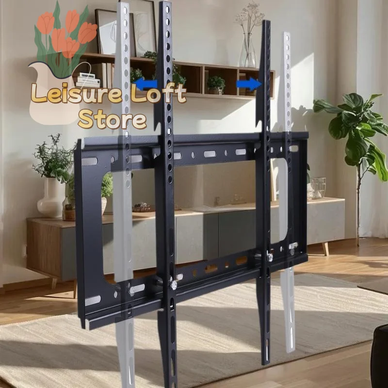 Universelle TV-Wandhalterung für Bildschirme von 26–65 Zoll – verstellbare Halterung mit niedrigem Profil, VESA-kompatibel für die meisten LCD-/LED-Fernseher und Monitore Image
