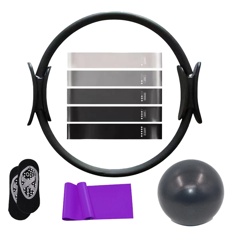 9-Piece Yoga Fitness Set, Socks Home Sports and Yoga Equipment Accessories, PP Material, Yoga Fitness Gift for Women
