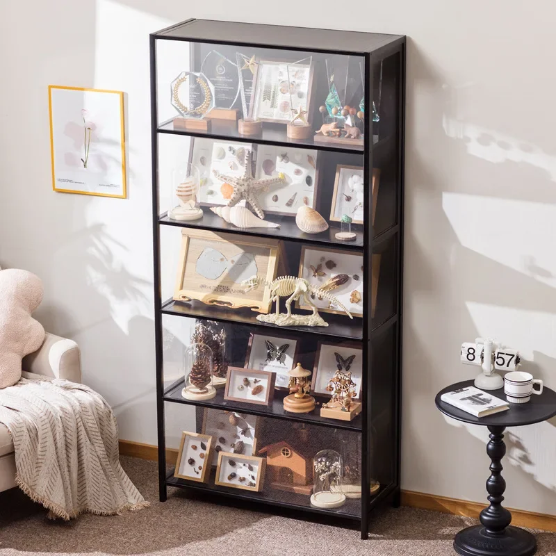 Transparenter Figurenschrank für Lego, Vitrine für Sammlerstücke, Blindboxen und Ornamente, Aufbewahrungsschrank für Secondhand-Gegenstände Image