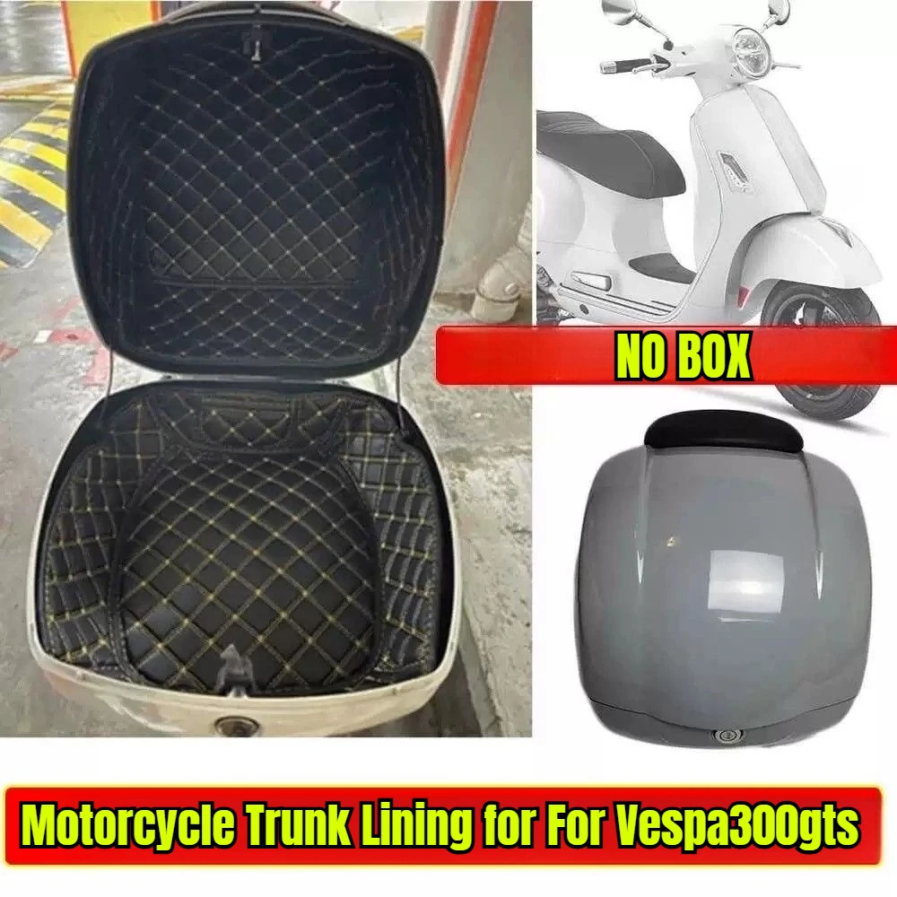 Für VESPA GTS300 GTS 300 Zubehör Motorrad-Koffer-Einlage Hinterer Gepäckkasten Innenschutz Tasche Schutzpolsterung Image
