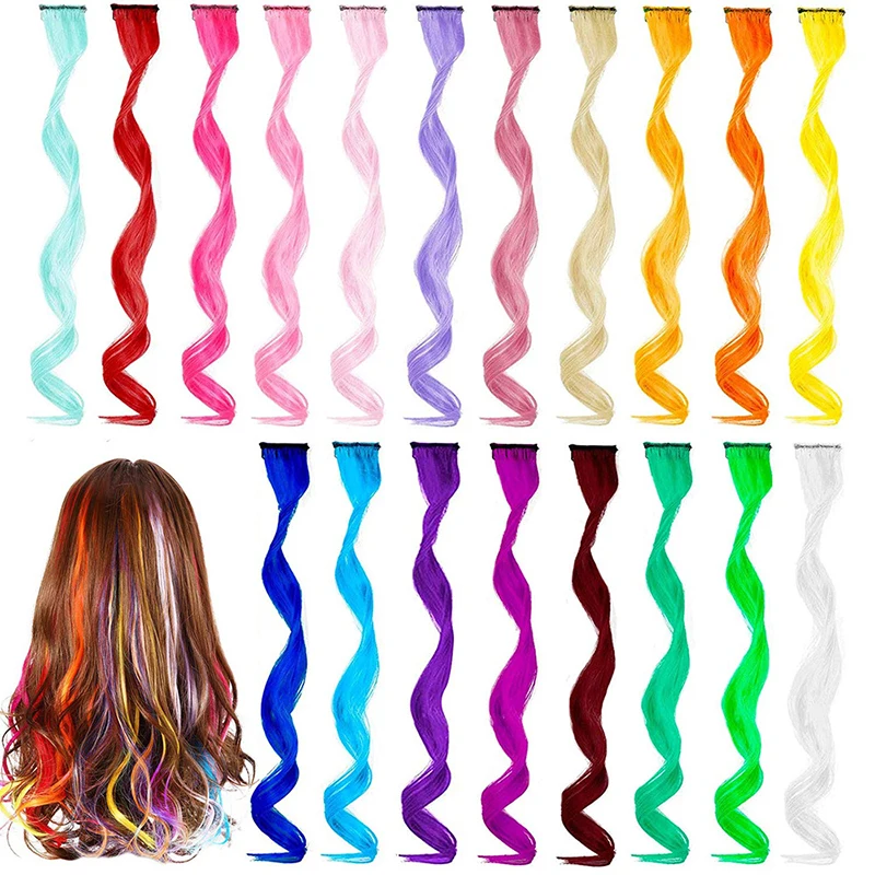 Lockiges Haar zum Hängen am Ohr, Simulationshaar aus synthetischen Fasern, nahtlos, unsichtbar, Haarverlängerung, einteiliges, langes, lockiges Haarteil Image