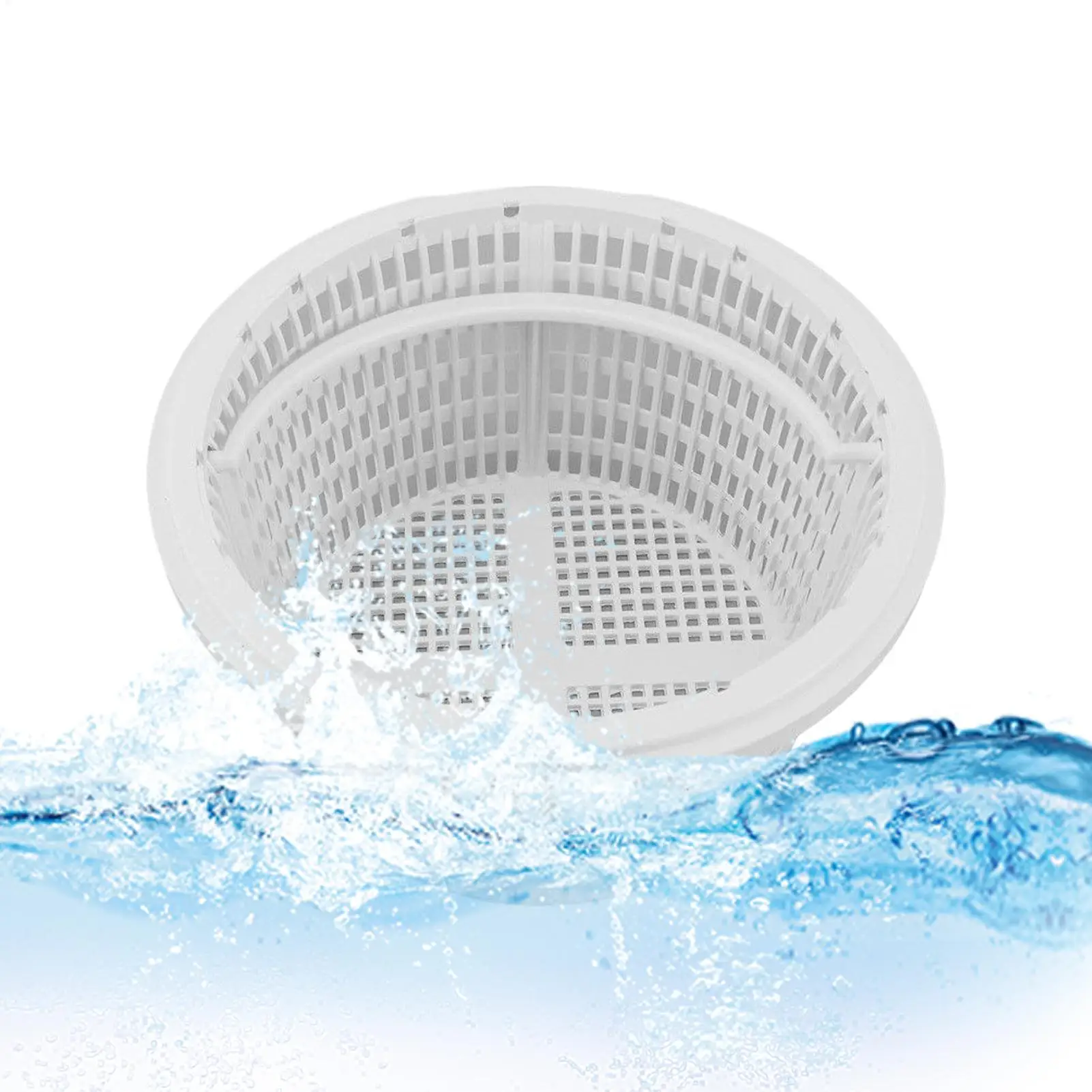 Panier de skimmer pour piscine, panier filtrant pour piscine hors sol, accessoires de nettoyage de piscine adaptés à la plupart des piscines enterrées, transparent