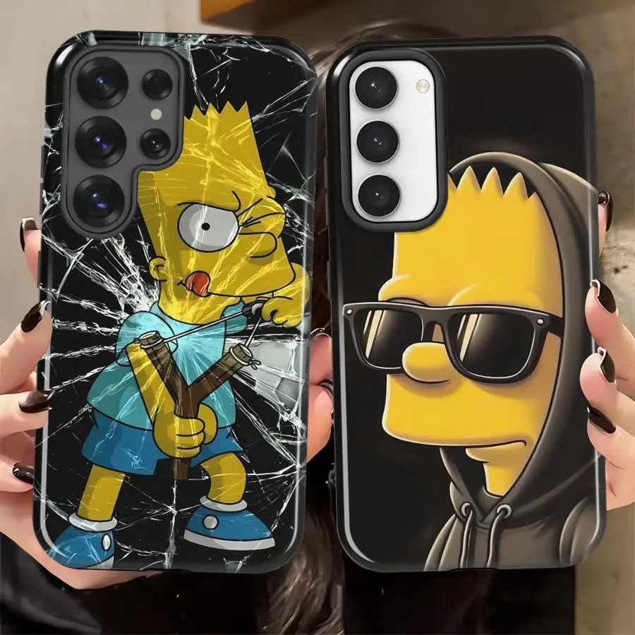 Lustige S-Simpsons Handyhülle für Samsung Galaxy S26 S25Ultra S20 FE S24 Ultra S23 A26 A56 A16 S23Ultra A36 Weiche Schutzhülle Image