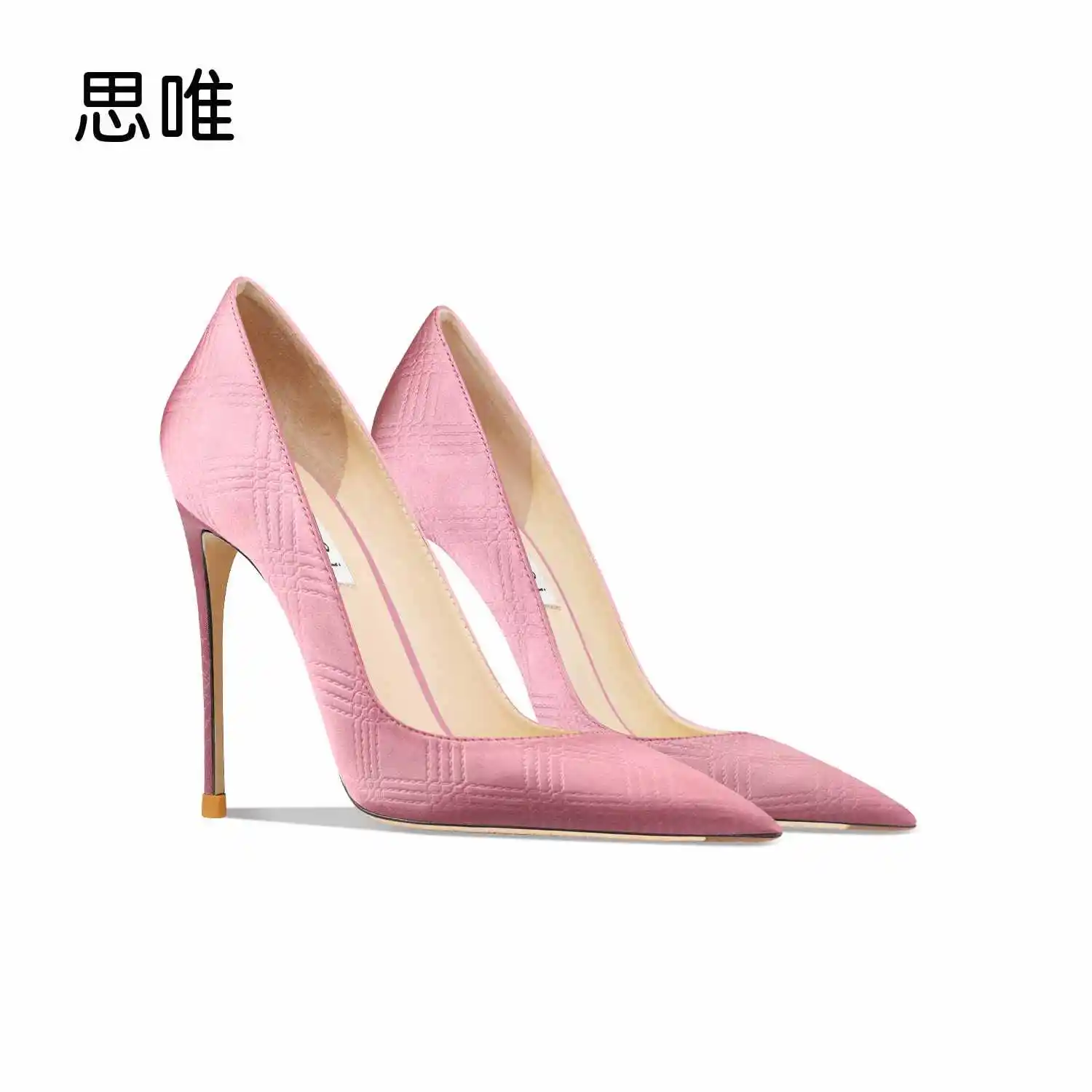 Damen-High-Heels-Schuhe, schwarz, 2025, Luxusmarke, flache Klassiker, Pumps, sexy Mode, Büro, spitze Zehen, Party, elegante Damenschuhe