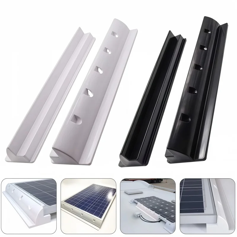 Solar Panel Halterung ABS Montage Halter Für RV Yacht Boot Wohnmobil Lange Seite Photovoltaik System Installation Zubehör Image