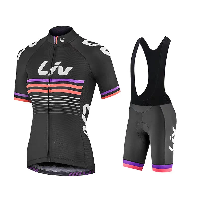 Ensemble de vêtements de sport pour cyclistes, modèle LIV pour femmes, maillot de cyclisme d