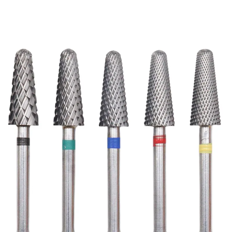 Professioneller Regenschirmförmiger Hartmetall-Nagelbohrer – Langlebiger Wolfram-Nagelbohrer für Nagelhautentfernung & Nageldetailarbeit Image