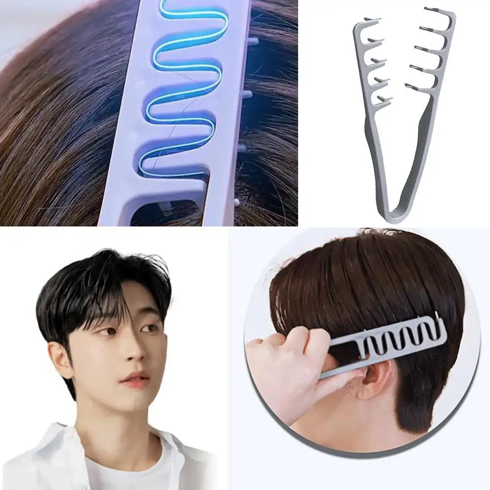 Volumengebender Haarstyling-Kamm mit breiter Zahnung, Lockenwerkzeuge, flauschige Textur für Männer, ideal für alle Haartypen, Haarstyling-Werkzeuge Image