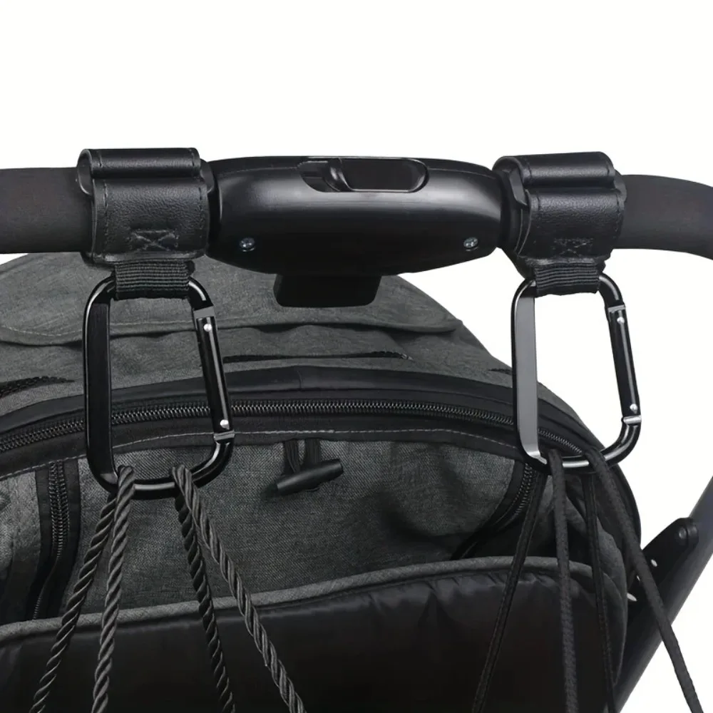 Universelle Kinderwagen-Haken, Robuster Hängeorganizer, Wickeltaschenhalter für Kinderwagen, Einkaufswagen, Autositze, Babyträger Image
