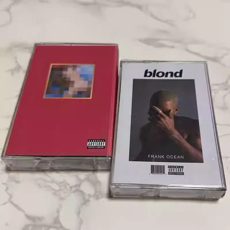 Hip-Hop Alternative R&B Album Kanye West & Frank Ocean Kassettenset 2 Kassetten Komplettes Set Audio-Kassetten Party-Musik-Sammlung