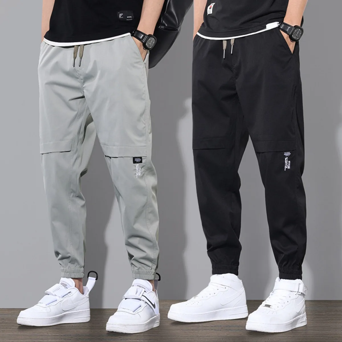 Männer Mode Neue Strand Hosen Jogger Streetwear Jogginghose Casual Hosen Lose Sommer Einfarbig Lange Kordelzug Streetwear