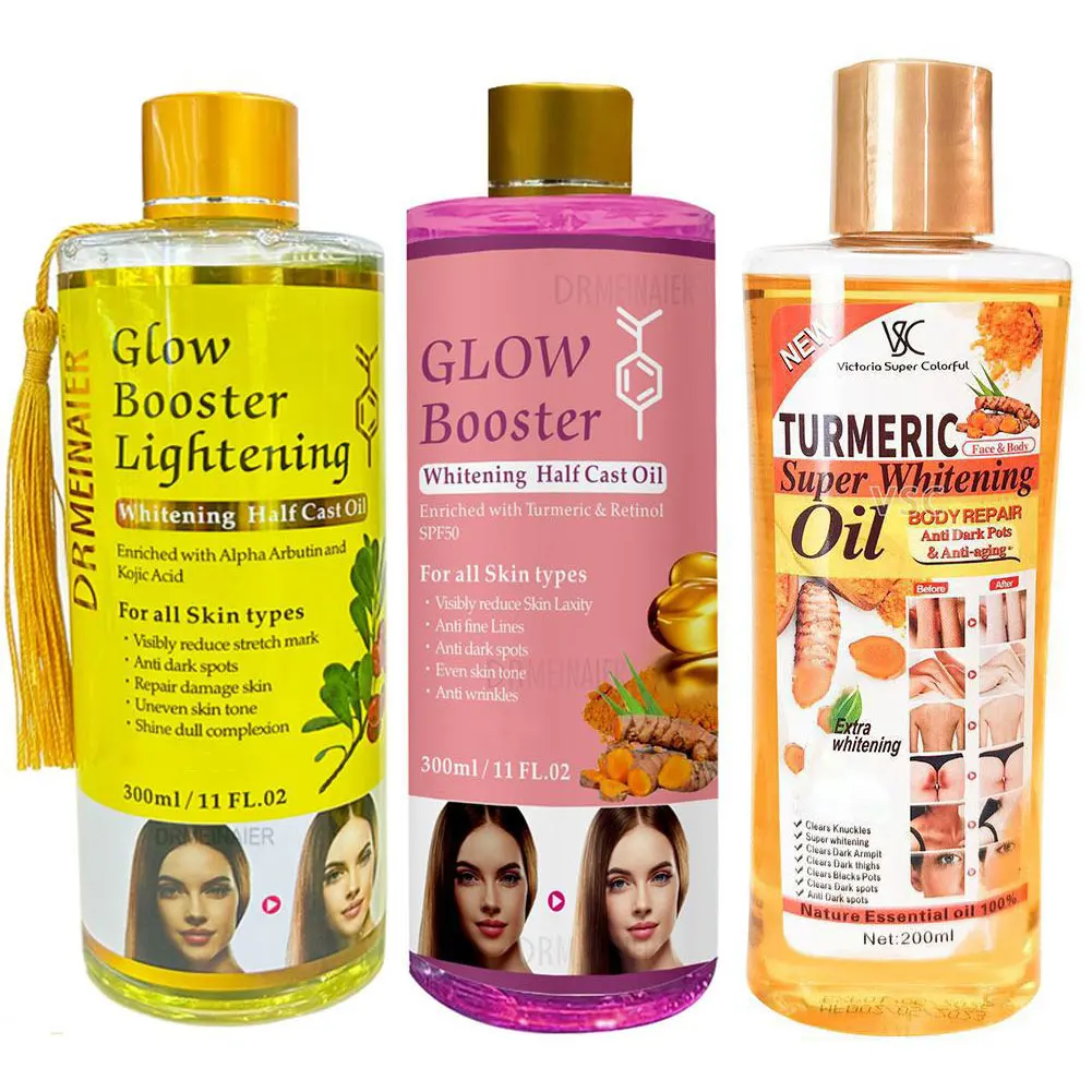 Gesichts- und Körpermassageöl mit Kojisäure, Aufhellendes Serum, Glow Booster, Aufhellendes und Glättendes Körper- und Gesichtspflegeöl Image