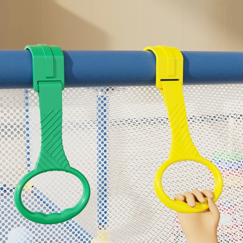 1Pc Laufstall Pull Up Ringe für Baby Unterstützende Walking Training Zubehör Komfortable Sicher Grip Krippe Kinderbett Hebe Griff Image