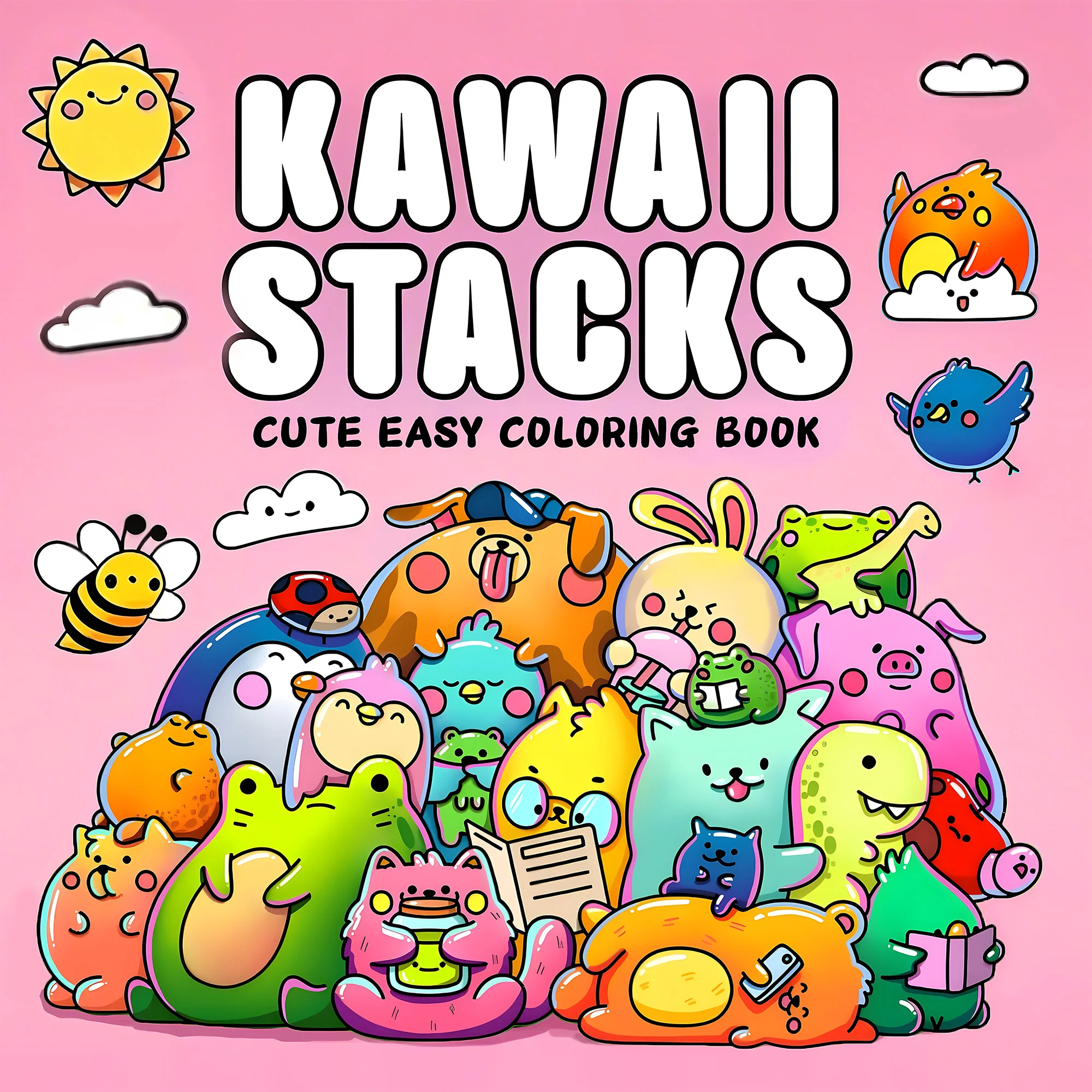 Malbuch für Kawaii-Puppen: 24-seitige hochwertige Illustrationen zur Stressabbau und Meditation – perfektes Bilderbuch als Geschenk Image