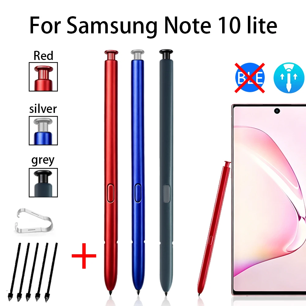 Stylus-Stift für Samsung Galaxy Note 10 lite, kapazitiver Stift, S Pen-kompatibel mit Note10 lite + Geschenk-Ersatz (5 Stück Spitzen) ohne BLE Image