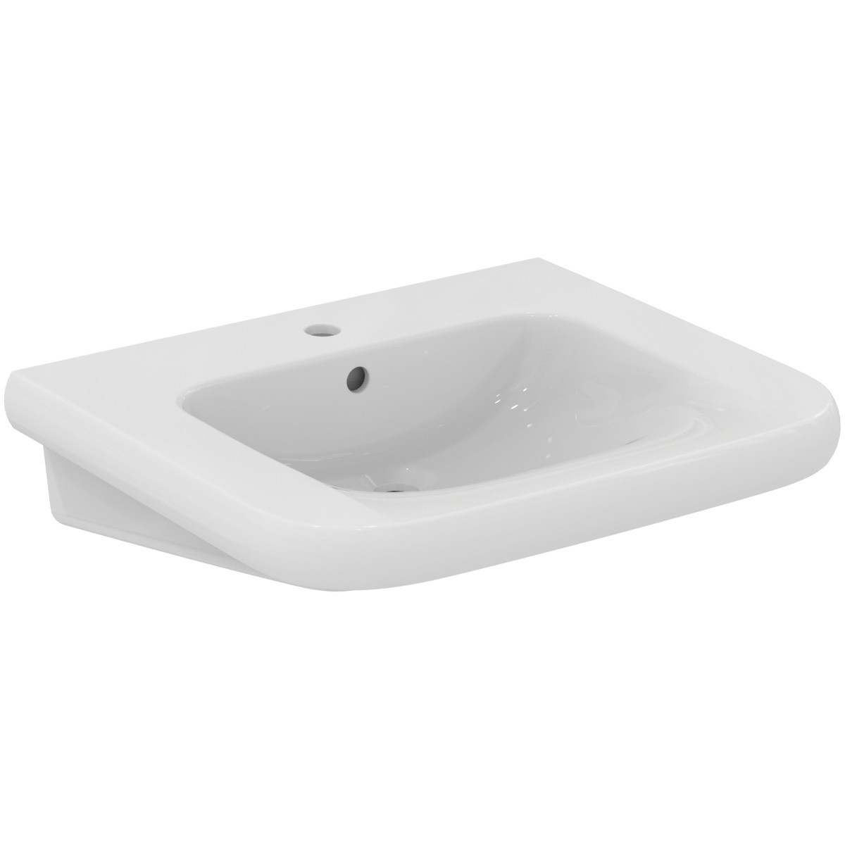 Ideal Standard Waschtisch Contour 21+ 1.Hl. mit Ül. 650x555x175mm Weiß SmartGuard+, E3622HY E3622HY Image
