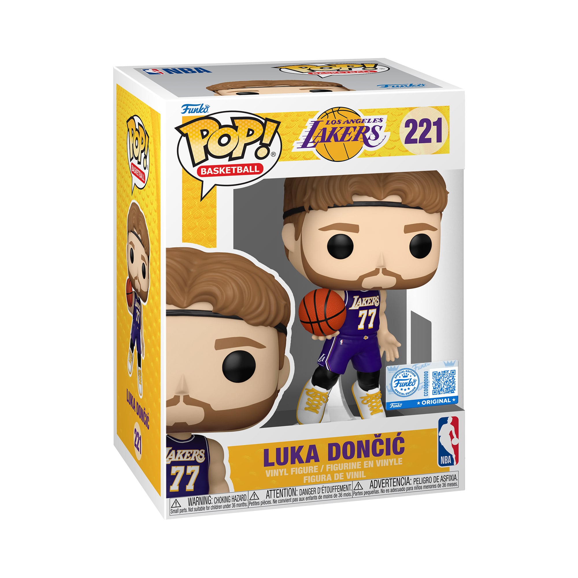 Exklusive Funko POP! Vinylfigur von Luka Doncic, Los Angeles Lakers