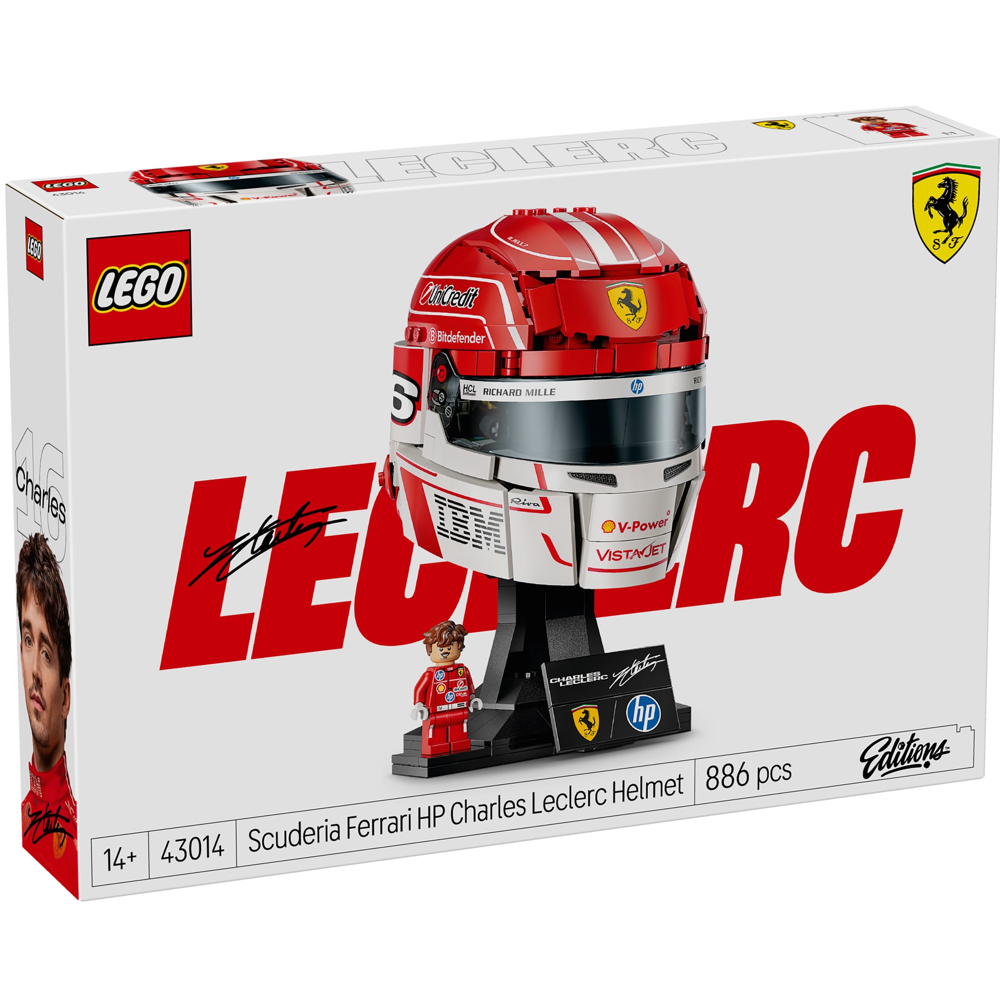 Casque Lego Scuderia Ferrari HP F1 Charles Leclerc - No Gender Taille: One Size Only