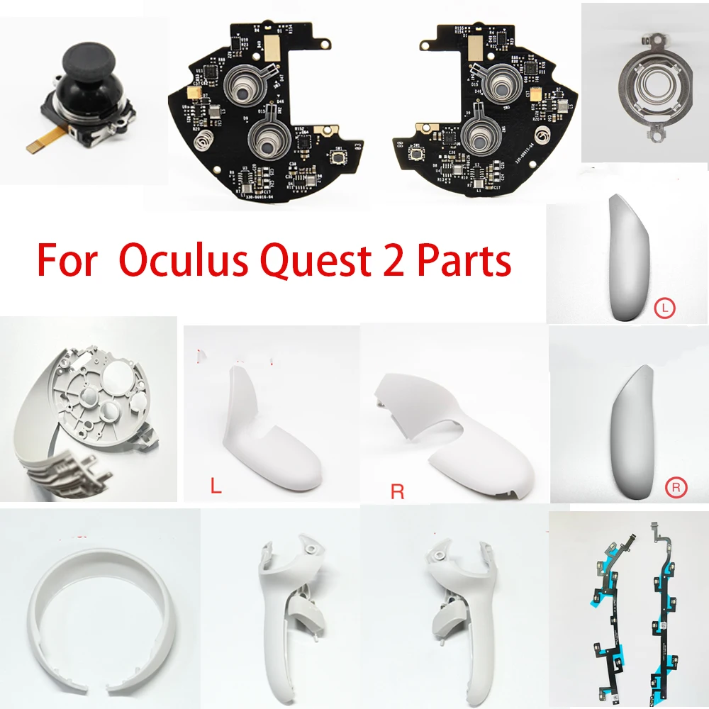 Controller housing Shell Small Board Joystick Vibrator Antenna locating ring Flex cable Repair parts for Meta Oculus VR Quest 2