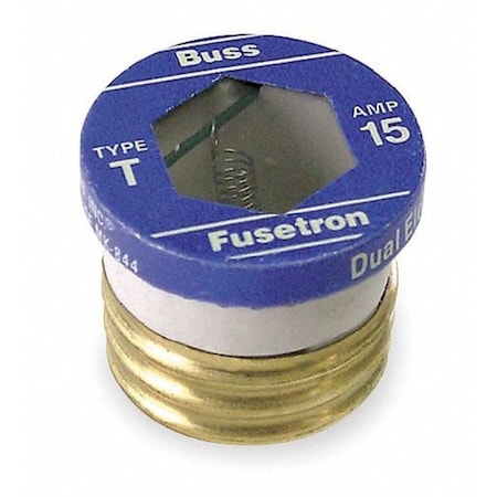 EATON BUSSMANN T-3-1/2 Plug Fuse, 3.50A, 10kA at 125V AC, 4 PK