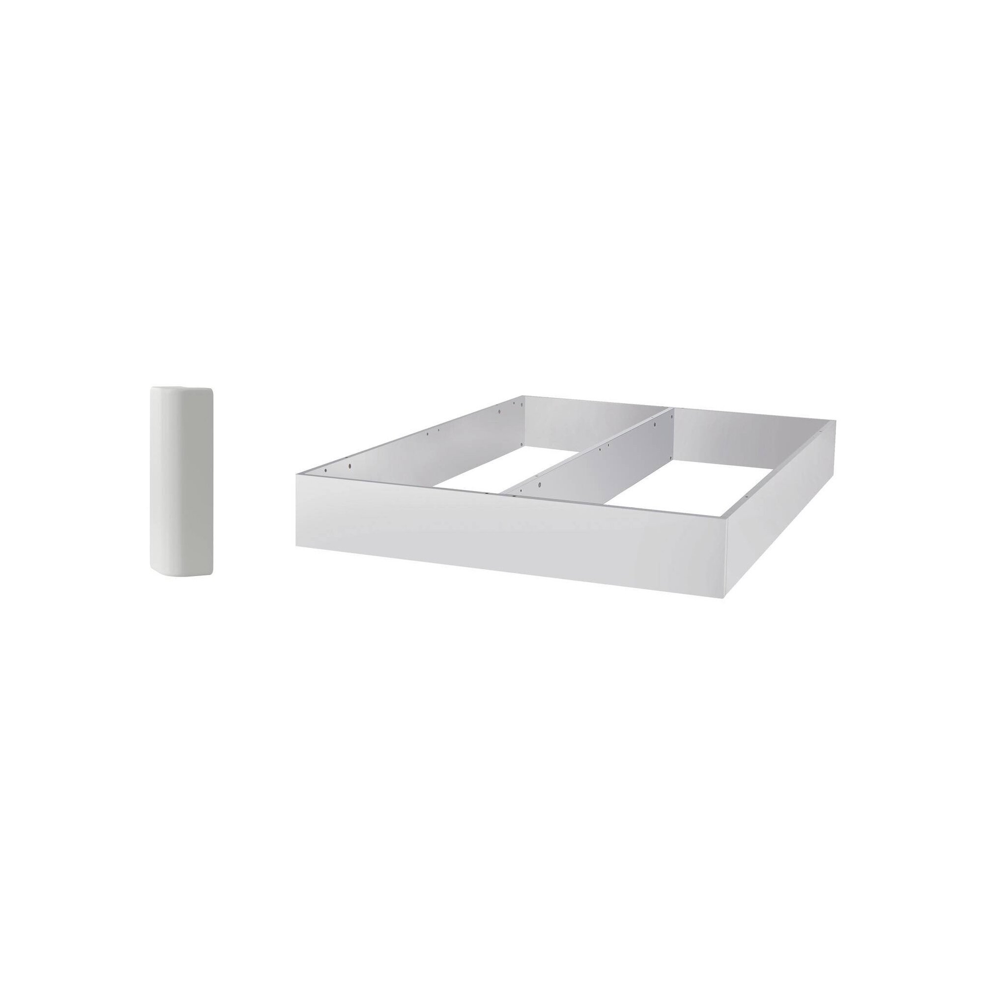 Hasena »Practico-Rono Box 25« Fuss-Set Bettrahmen 140 cm / Weiss / 87-Wildbuche natur, geölt / 200 cm Image