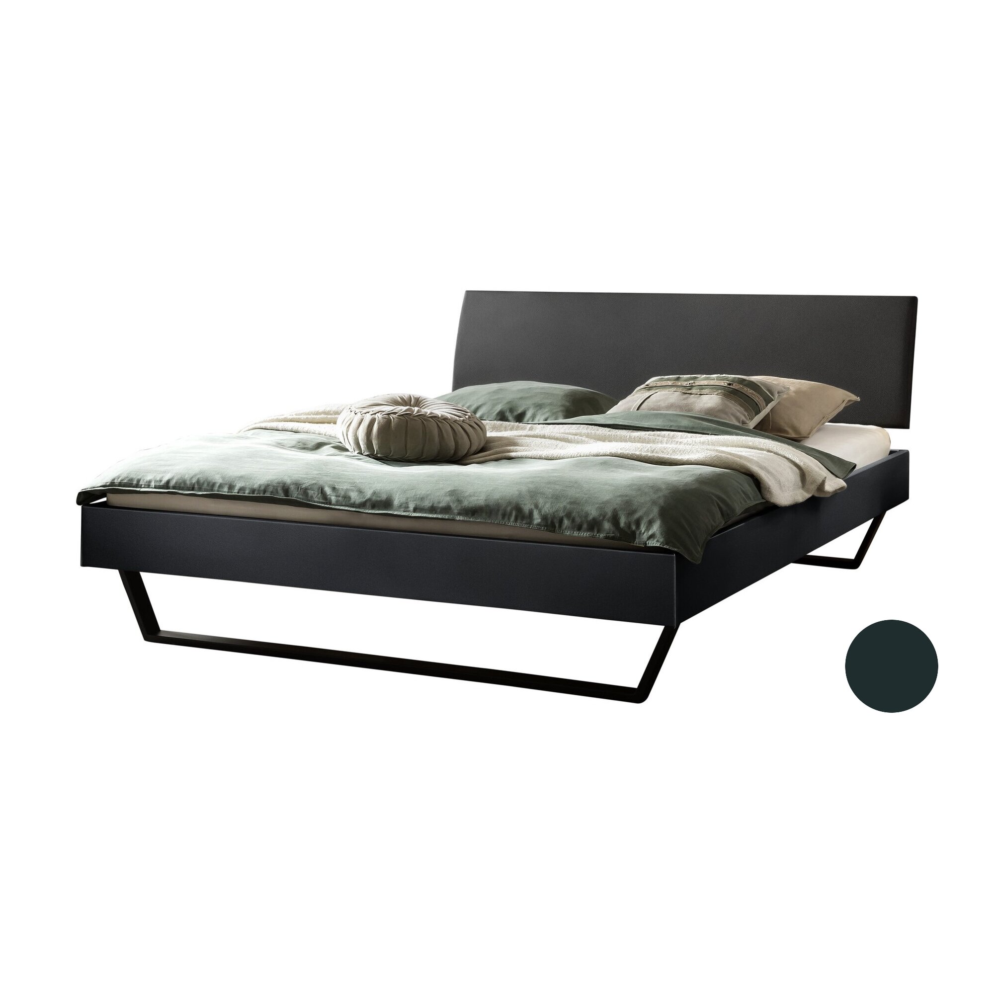 Hasena »Clyo« Designerbett 140x200 cm / Beton Nachbildung / 25 cm