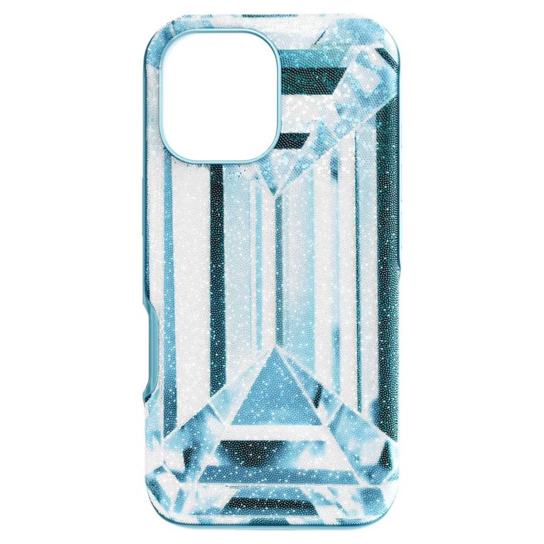 High Smartphone Case, Crystal Effect, Iphone 17 - Blue - Swarovski Cases