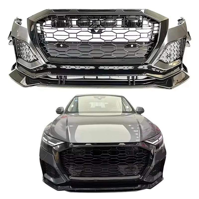 STLF Bestseller Auto-Karosserie-Kit Frontstoßstange mit ACC-Grill Frontlippe für Audi Q8 SQ8 Upgrade auf RSQ8-Stil 2019-2023 Image