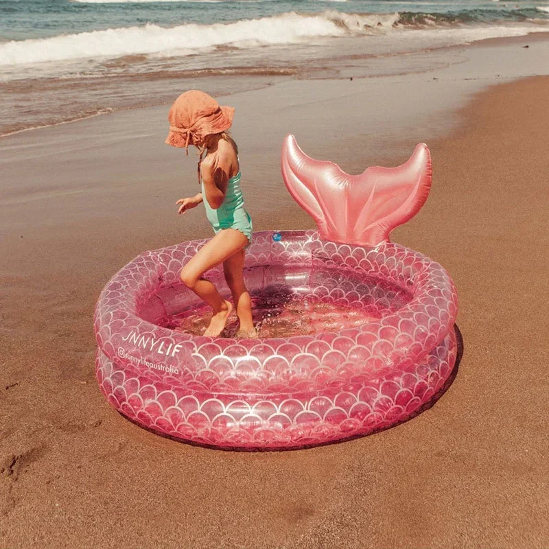 Piscine gonflable pour enfants 150cm piscine d'eau sirène piscine d'eau pour bébé baignoire cercles fête de piscine