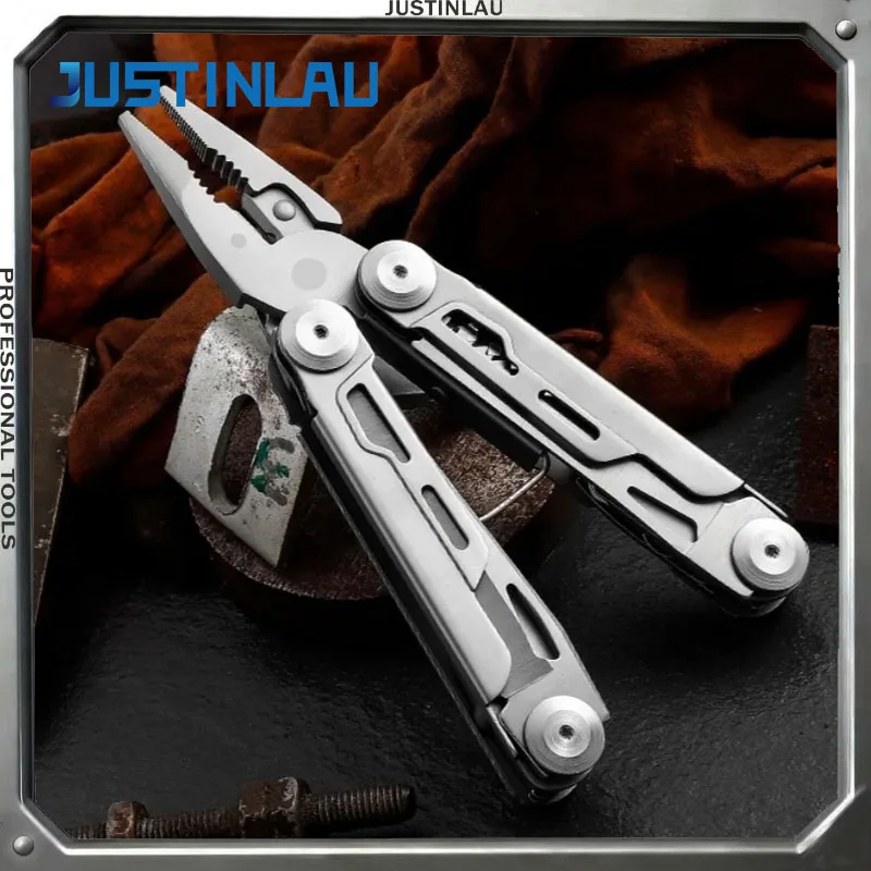 JUSTINLAU 1 Stück 13-in-1 Multifunktionales Faltbares Kombinationswerkzeug Klemme EDC Outdoor-Ausrüstung Handwerkzeug Image
