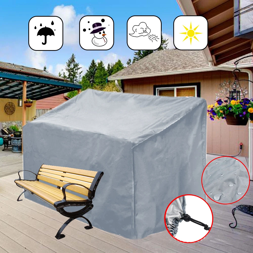 Outdoor Garten Bank Abdeckung Wasserdichte Stuhl Abdeckung Möbel Schnee Regen Abdeckung Staub Tisch Proof Protector Sofa Stuhl W0I0