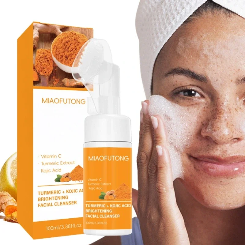 Kurkuma-Reinigungsmilch mit Vitamin C und Kojisäure, Feuchtigkeitsspendende Reinigungsmousse Image