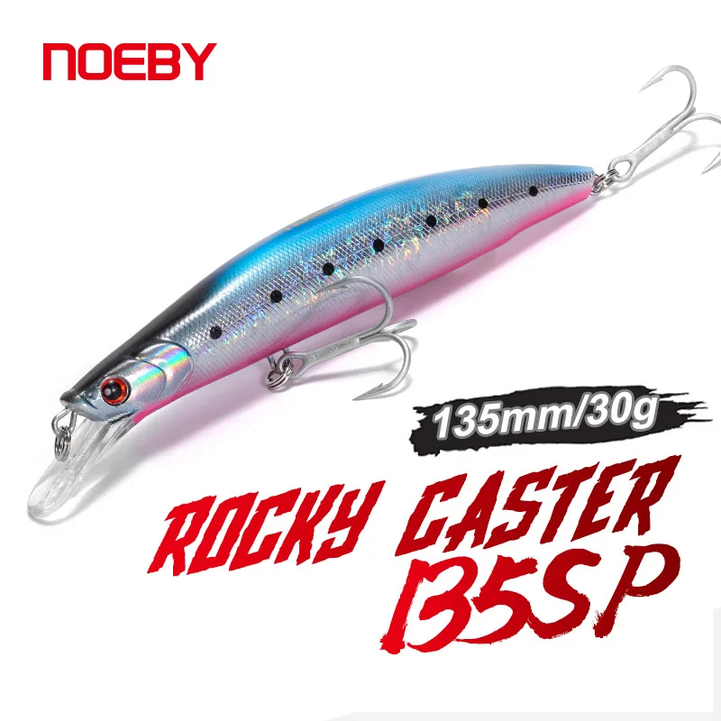 Noeby Suspending Minnow Angelköder 135 mm 30 g Long Casting Wobbler Jerkbait Künstlicher harter Köder Seebarsch Meeresangelköder Image