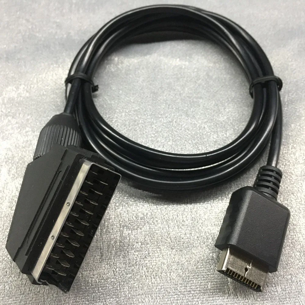 Pour consoles de jeux PS PS2 PS3 1.8m RGB câble péritel TV connexion AV cordon de jeu fil câble de Console de jeu