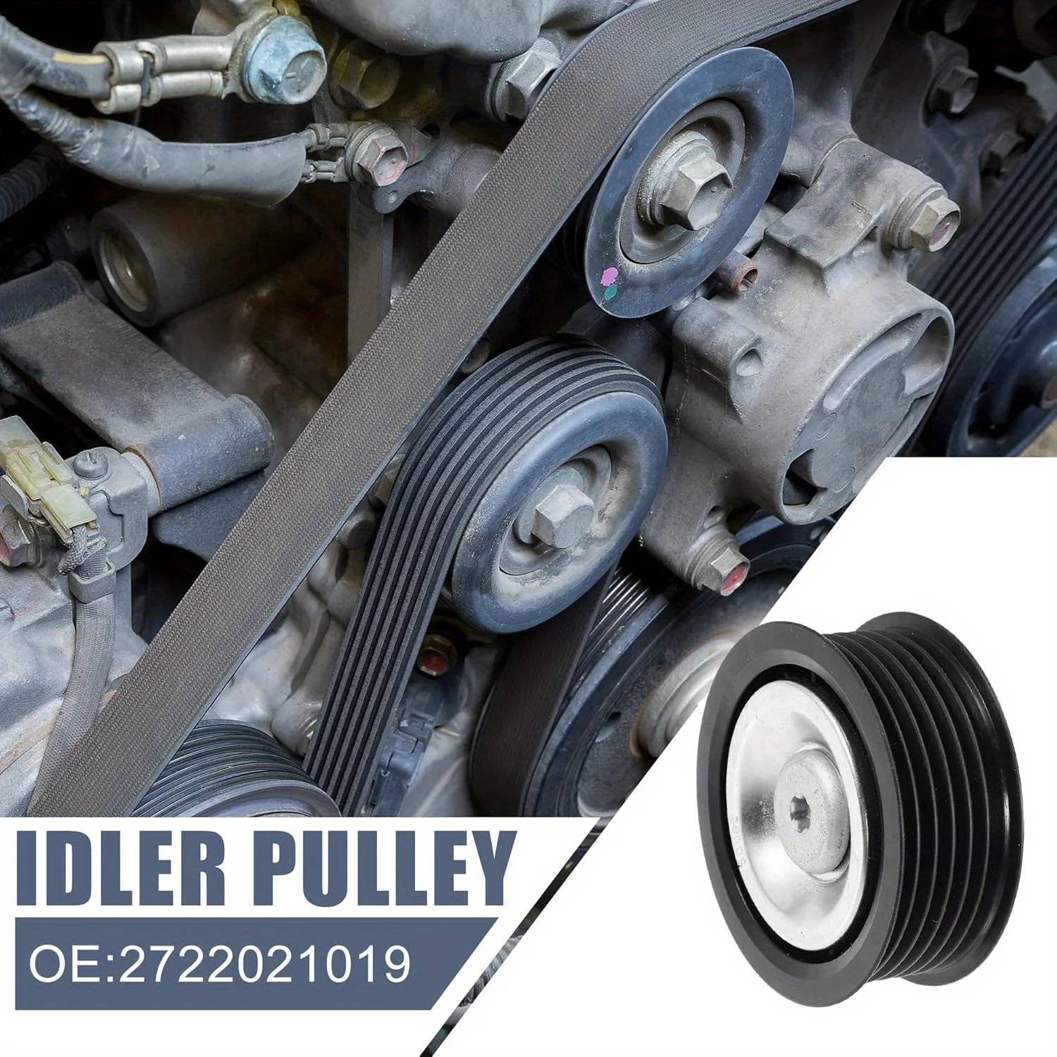 2722021019 Auto-Zubehör Spannrolle für Mercedes-Benz C 230 2006-2007 für Mercedes-Benz SL 550 2007-2012 272 202 10 19 Image