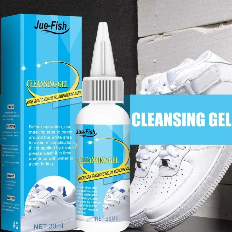 Shoes Cleaner Kit Whitening Cleansing Gel Foam Cleaner Removes Dirt Yellow For Sneakers Canvas Shoes Washing Machine No-Scratch
