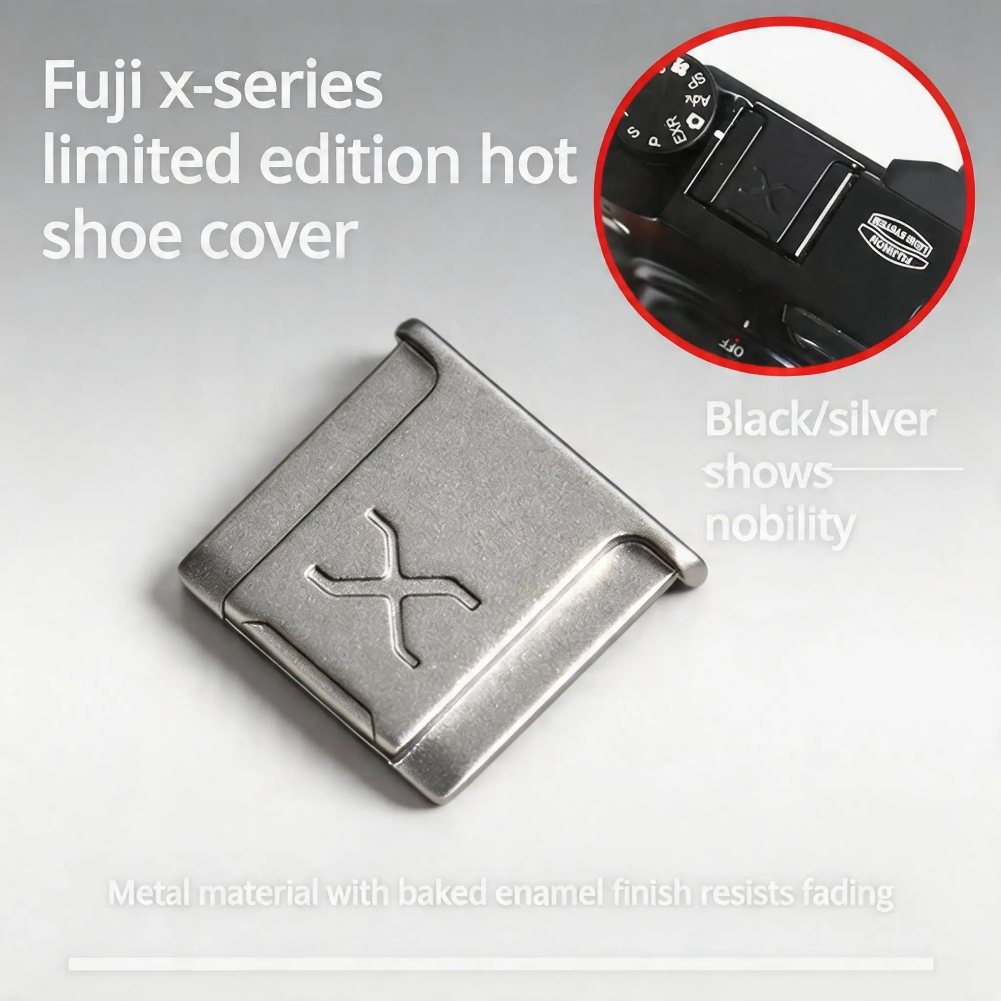 Metall-Kamera-Hotshoe-Abdeckung, geeignet für Fujifilm, Canon, Sony, Nikon, spiegellose Kameras, Staubschutz, Zubehör für digitale Fotografie