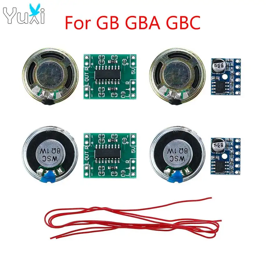 YuXi Sound Audio Verstärker Verbesserung Lautsprecher 0,5 W 1 W Lautsprecher & Digital Verstärker PCB Board Modul für Gameboy GB GBA GBC Image