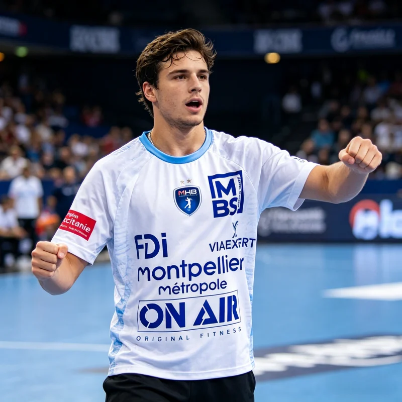 Nouveau T-shirt de sport décontracté de handball Montpellier 2026 – Maillot France troisième tenue, Espagne domicile/extérieur – Adulte, unisexe, famille, enfants – Vente chaude
