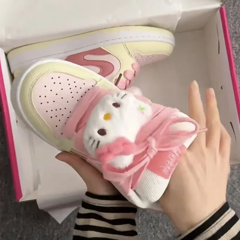 Hello Kitty Schuhe Damen Dopamin Skate-Schuhe Eiscreme Freizeitschuhe Studenten 2026 Frühling Herbst Neue Schuhkollektion