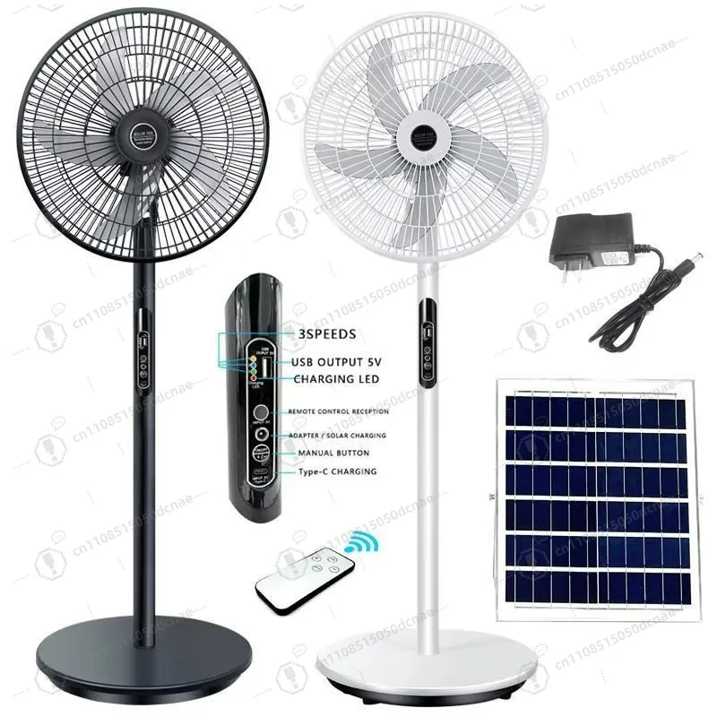 Grenzüberschreitende Fabrikdirektlieferung von 16-Zoll-Schwenkkopf-Standventilatoren, leise, elektrisch, für Haushalt, Wohnheim, neu, Tischventilator, Bodenventilator Image