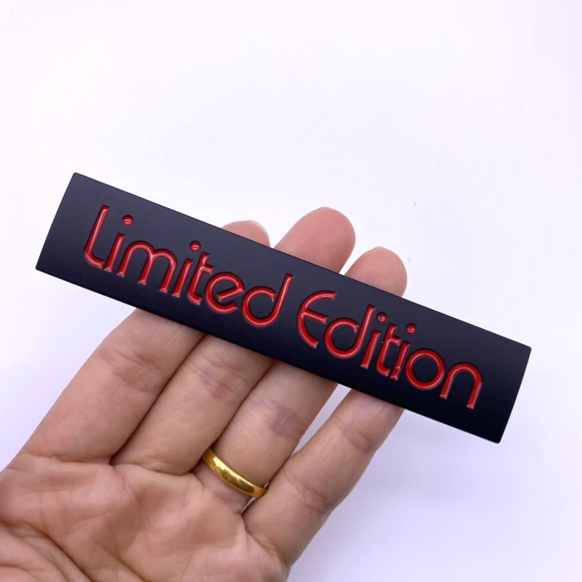 Charakter 3D Metall Auto Aufkleber Limited Edition Emblem Abzeichen Aufkleber JDM Aufkleber für Toyota Hyundai Auto Aufkleber Image