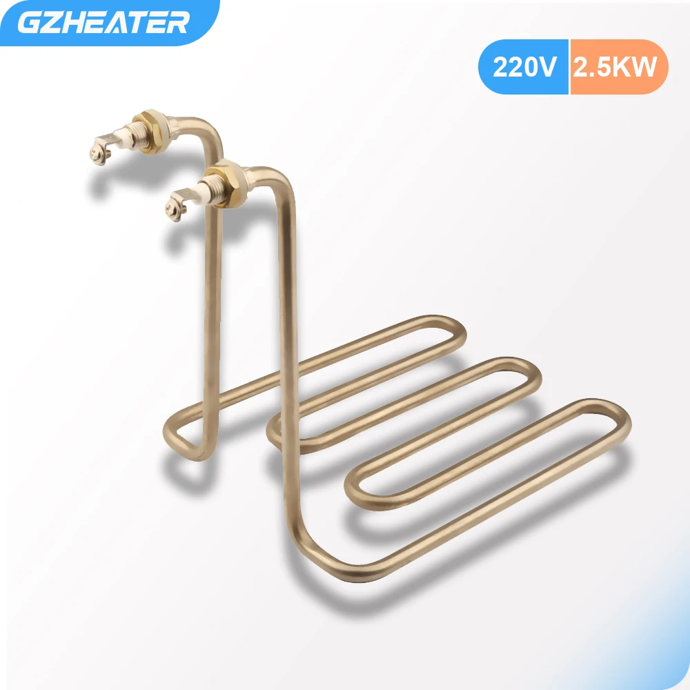 GZHEATER 3U Edelstahl-Fritteuse-Heizrohr, 220 V, 2500 W, elektrisches Heizelement für elektrische Bratpfanne Image
