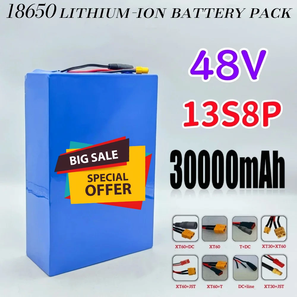Neue Original 48V 30ah 13s8p Lithium-Batterie Pack 2000W Citycoco motorisierte Roller Batterien eingebaute 50A BMS Image