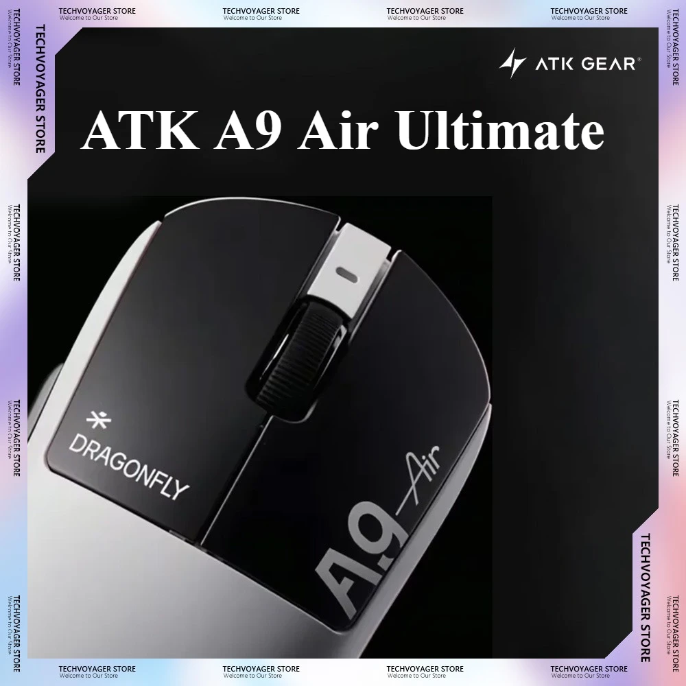 ATK A9 Air Ultimate Gaming-Maus 8K PAW3950Ultra leichte, kundenspezifische, kabellose, kabelgebundene Dual-Mode-Mäuse PC E-Sport-Zubehör Geschenke Image