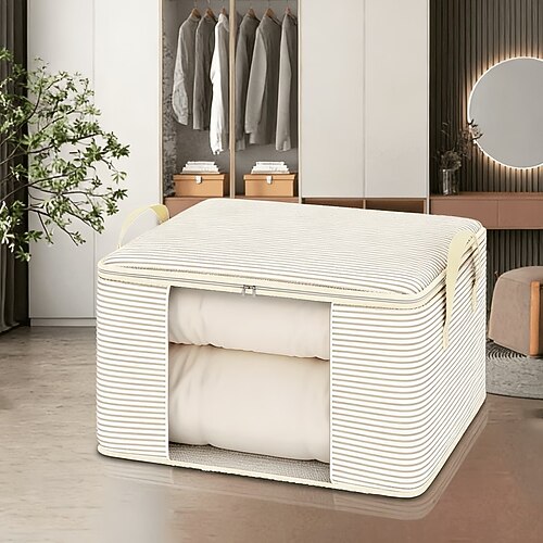 Multifunktionales Aufbewahrungstaschen-Set, geeignet für Kleidung und Bettwäsche, geräumiger, staubdichter Organizer, ideal für Kleiderschränke, Schlafzimmer und die Aufbewahrung im Haushalt,