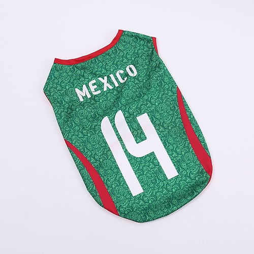 [Haustier-Fußballtrikot] 1-teiliges Haustier-Trikot, Trikot 2026, Haustier-Fußballuniform, Hundeweste, Katzen-T-Shirt, bequemes, atmungsaktives Material