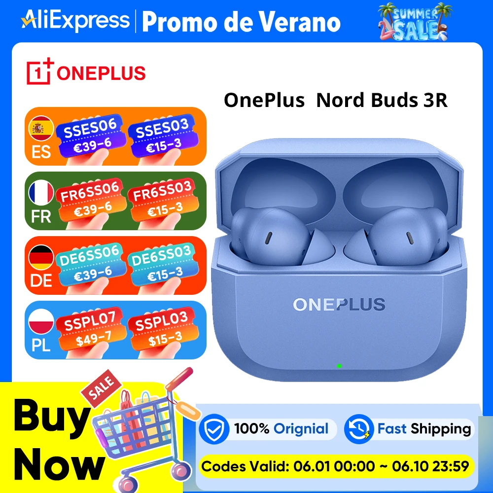 OnePlus Nord Buds 3R Kopfhörer, 12,4 mm dynamische Treiber, Bluetooth® 5.4, Google Fast Pair Image